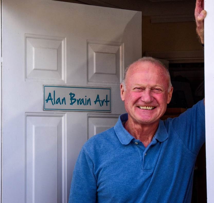 Alan Brain Art Galleries Surrey. The artist's own Studio - Gallery near Woking