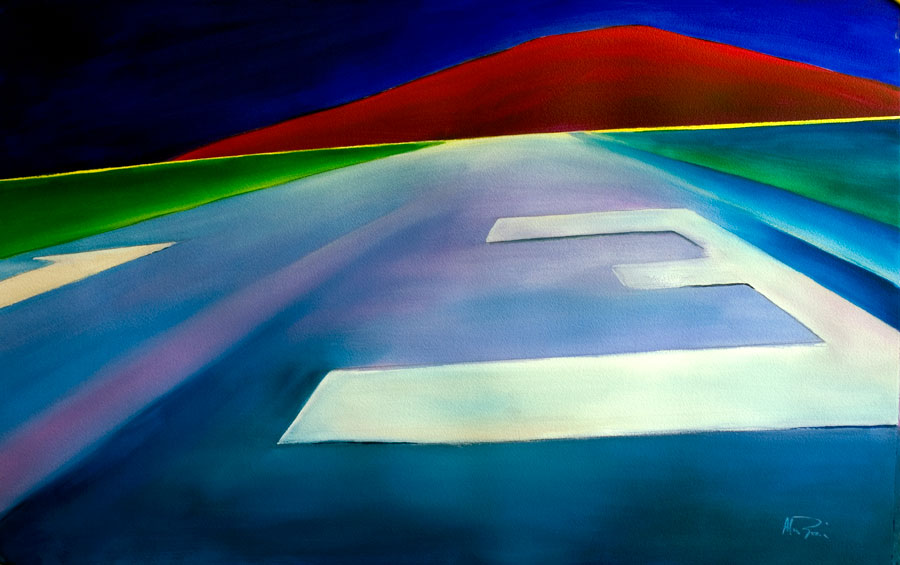 Guild of Aviation Artists aviation art final approach II