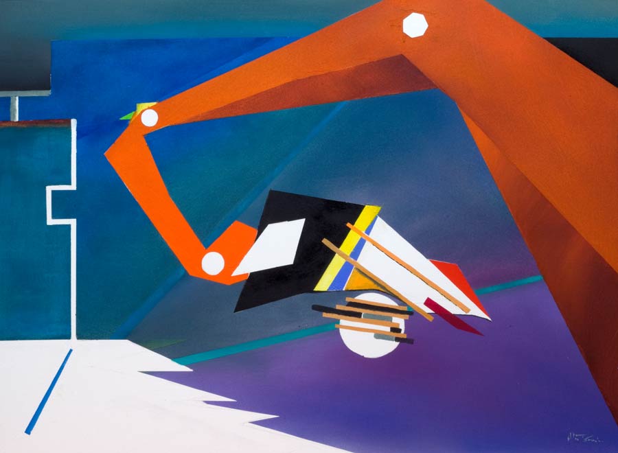 modern vibrant art a watercolour painting